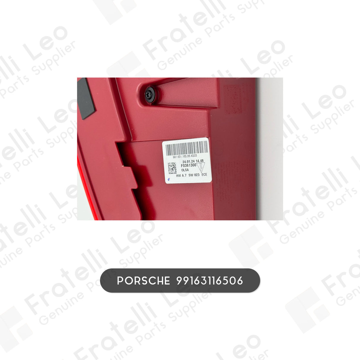 PORSCHE Original Left Rear Light 99163116506