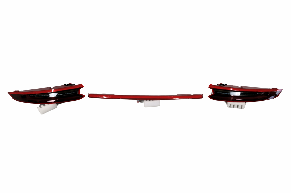 Rear light Porsche Black Exclusive Kit Pair and Band - Original Genuine - Compatible 991 - 99163197302 (New 99163197303) - 99163197402 (New 99163197403) -