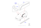 RIPARO-SCATOLA SPECCHIO RETROVISORE LAND ROVER VPLAB0132